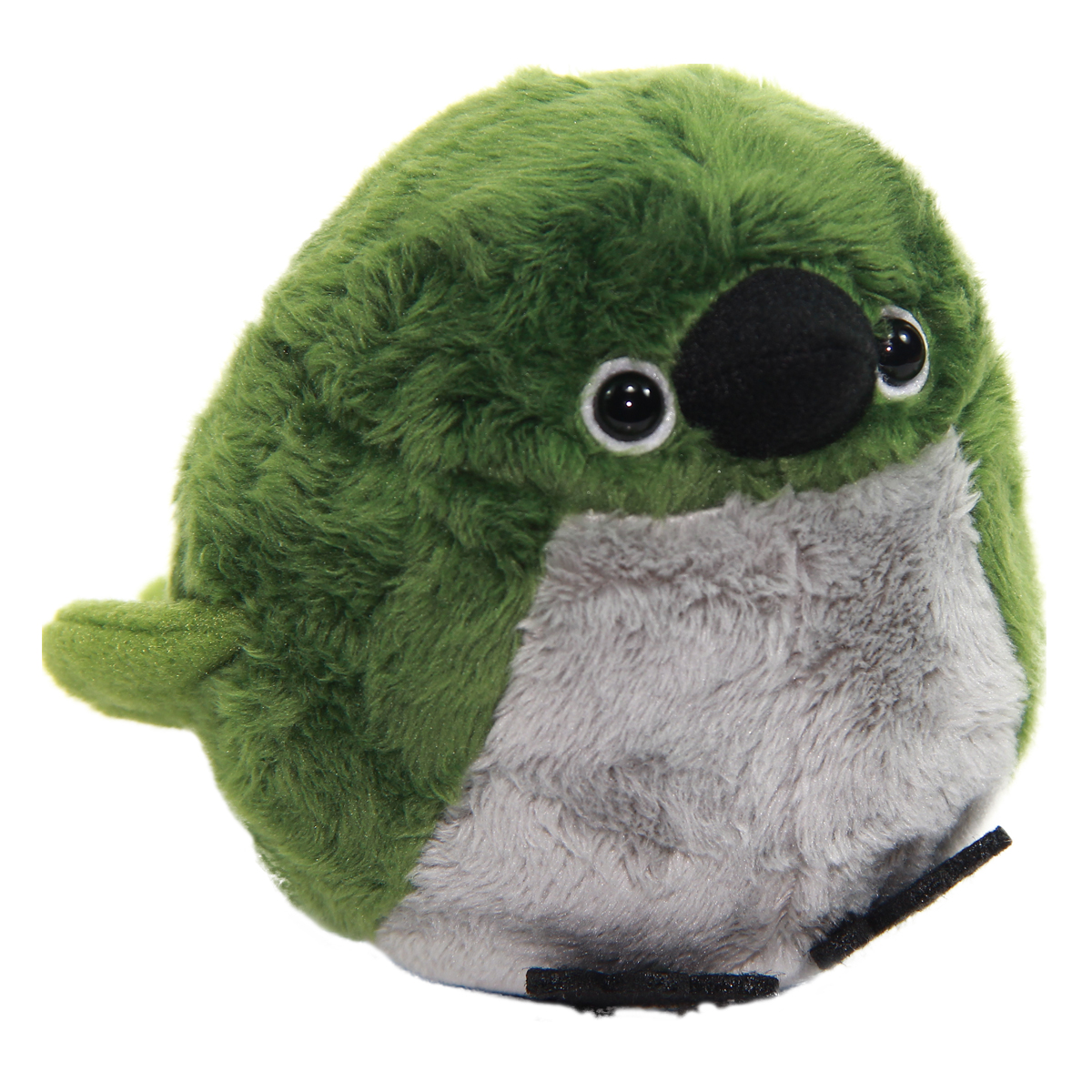 Warbling White-Eye Plush Doll, Cute Birds Collection, Stuffed Animal Toy, Green, 4 Inches