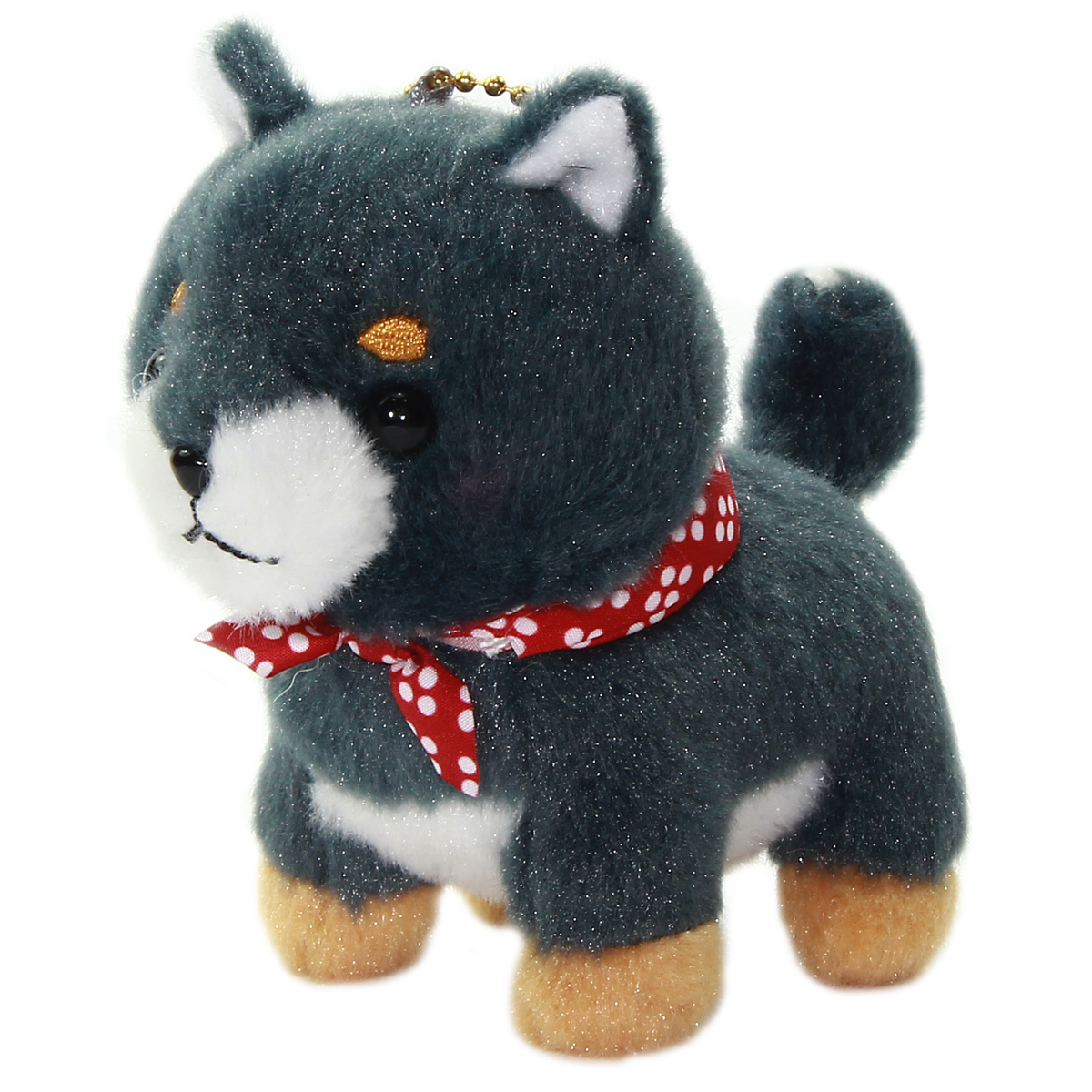 Amuse Dog Plushie, Mameshiba San Kyodai Mamejiro Black 4 Inches