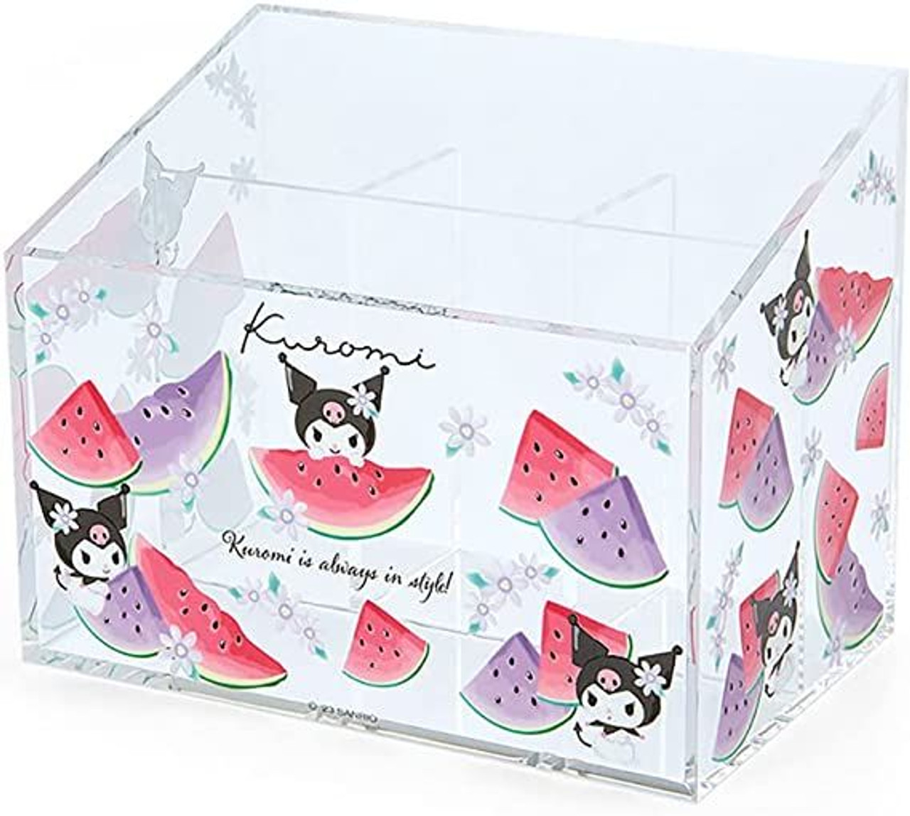 Kuromi Watermelon Pen Stand / Pen Holder Japan Sanrio Original