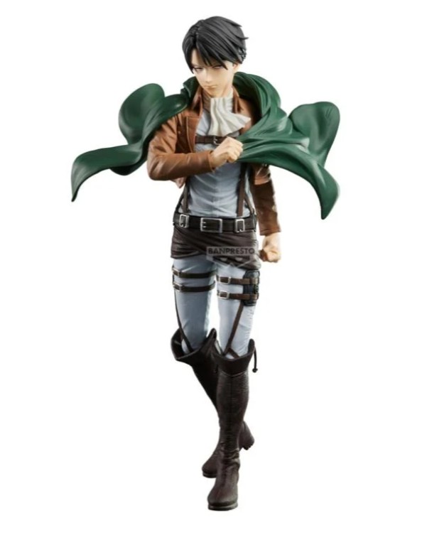 Levi Ackerman Figure, Grandista, Attack On Titan, Banpresto