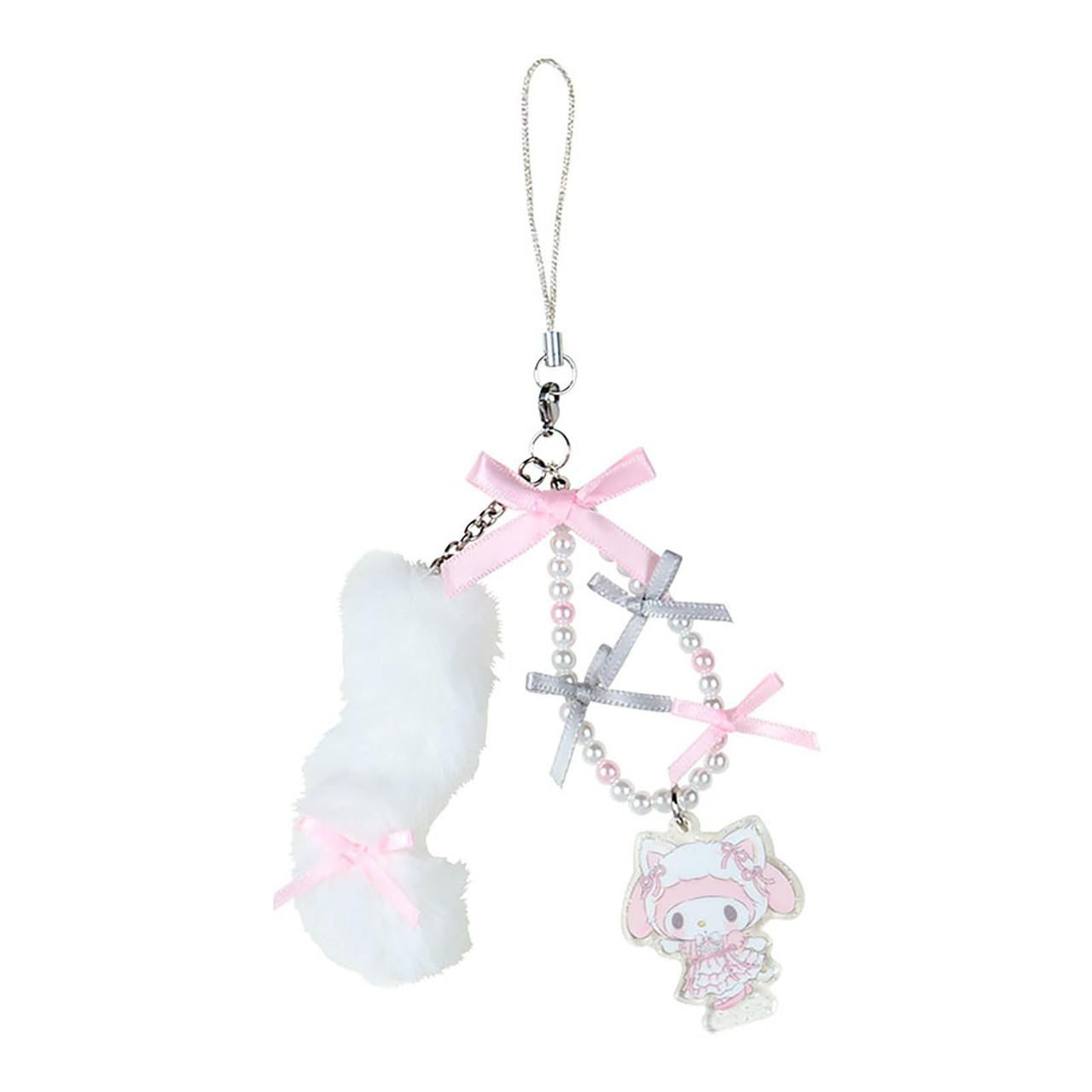 Sanrio My Melody Strap, Phone Charm - White Cat Ballerina