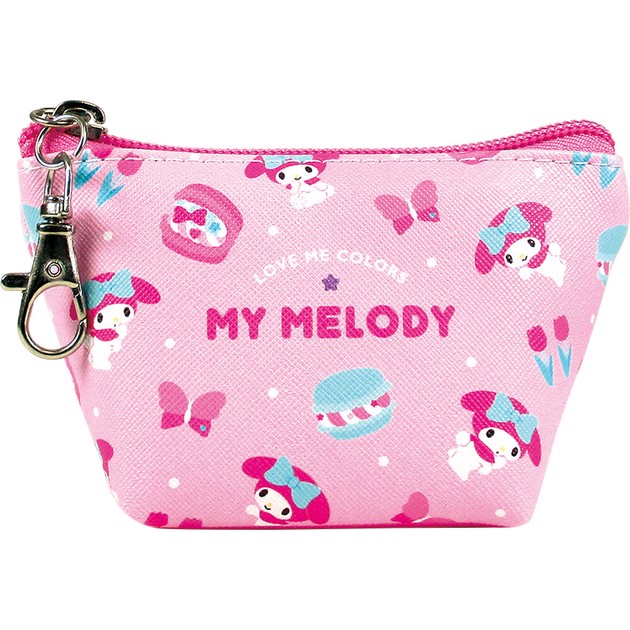 Sanrio, Triangle Mini Pouch, Coin Purse, Love Me Colors, My Melody, Pink