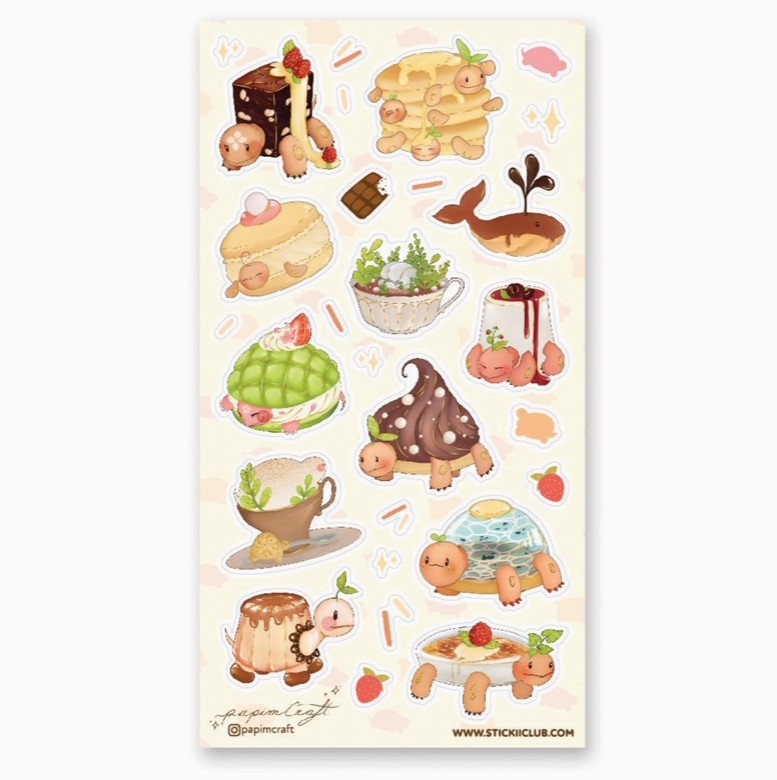 Treat Turtles Sticker Sheet