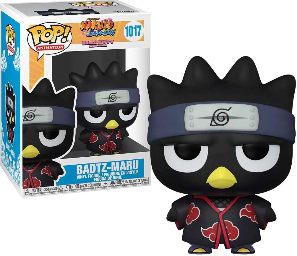 Badtz-Maru Figure Naruto X Hello Kitty Friends Funko Pop Animation 3.75 Inches Funko Pop 1017