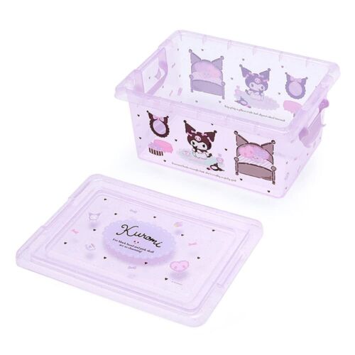 Kurumi Plastic Container, Storage Bin, Organizer, Purple, Sanrio