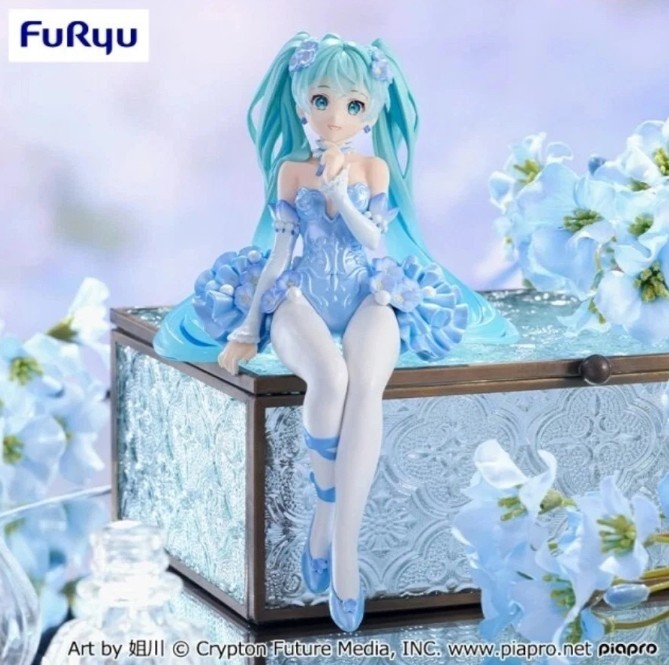 Miku Hatsune Figure, Flower Fairy Nemophila Noodle Stopper, Pearl Ver.,  Vocaloid, Furyu