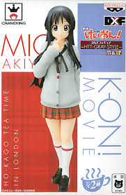 Mio Akiyama, Ho-Kago Tea Time In London HTT GRAY Style Special, K-ON!!, DXF Figure, Banpresto