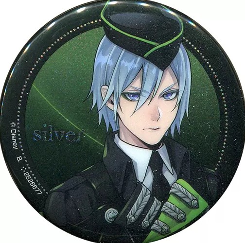 Twisted Wonderland Silver Glitter Pin Badge Ver 1.