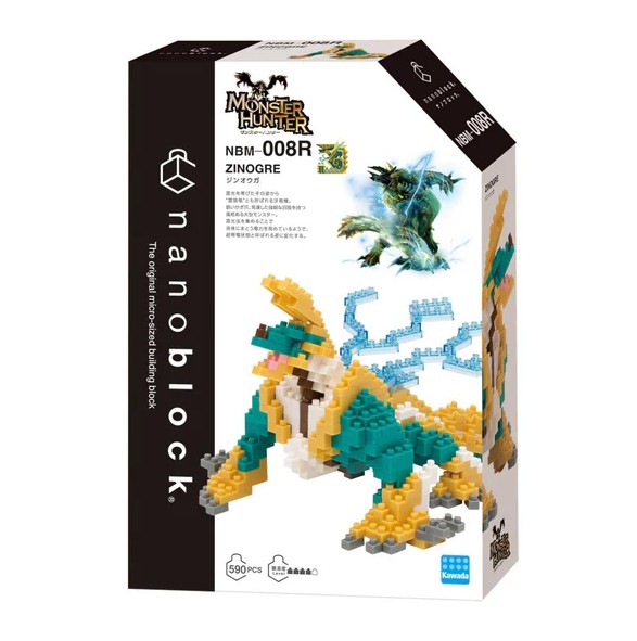 Zinogre Nanoblock NBM-008R - Monster Hunter Series Building Kit