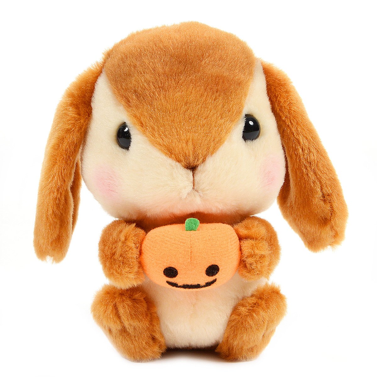 Amuse Halloween Bunny Plushie Cute Stuffed Animal Toy Brown 6 Inches