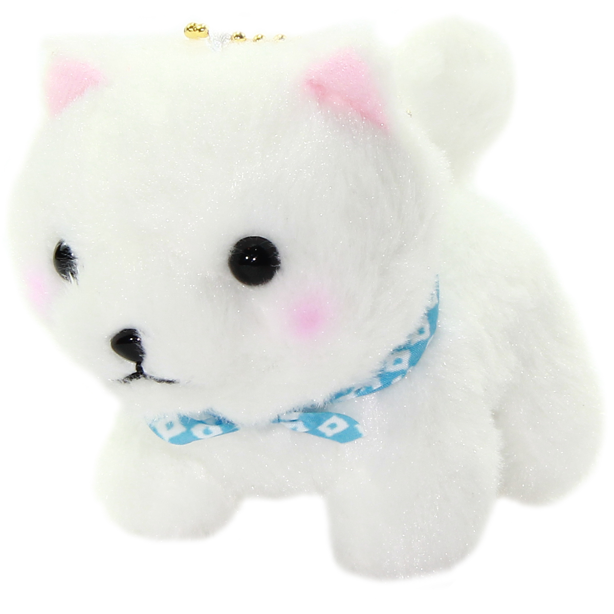 Amuse Dog Plushie, Mameshiba San Kyodai Shiratama White 4 Inches