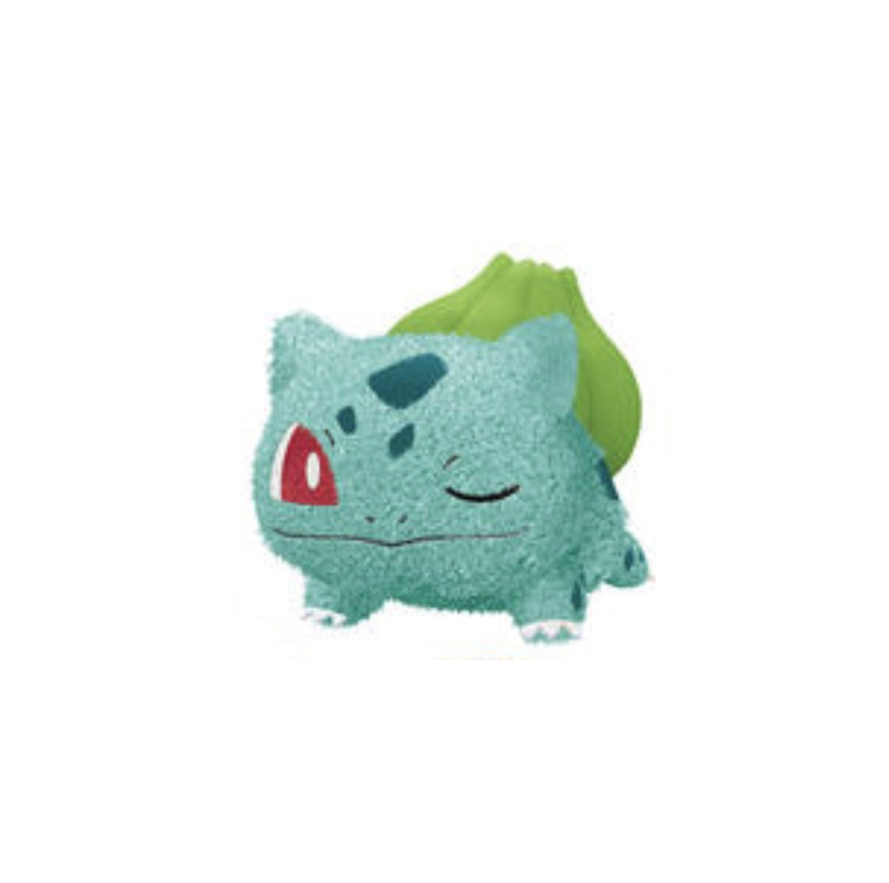 Pokemon Sun & Moon Bulbasaur Plush Doll Kutsurogi Time Relaxing Time 10 Inches Banpresto