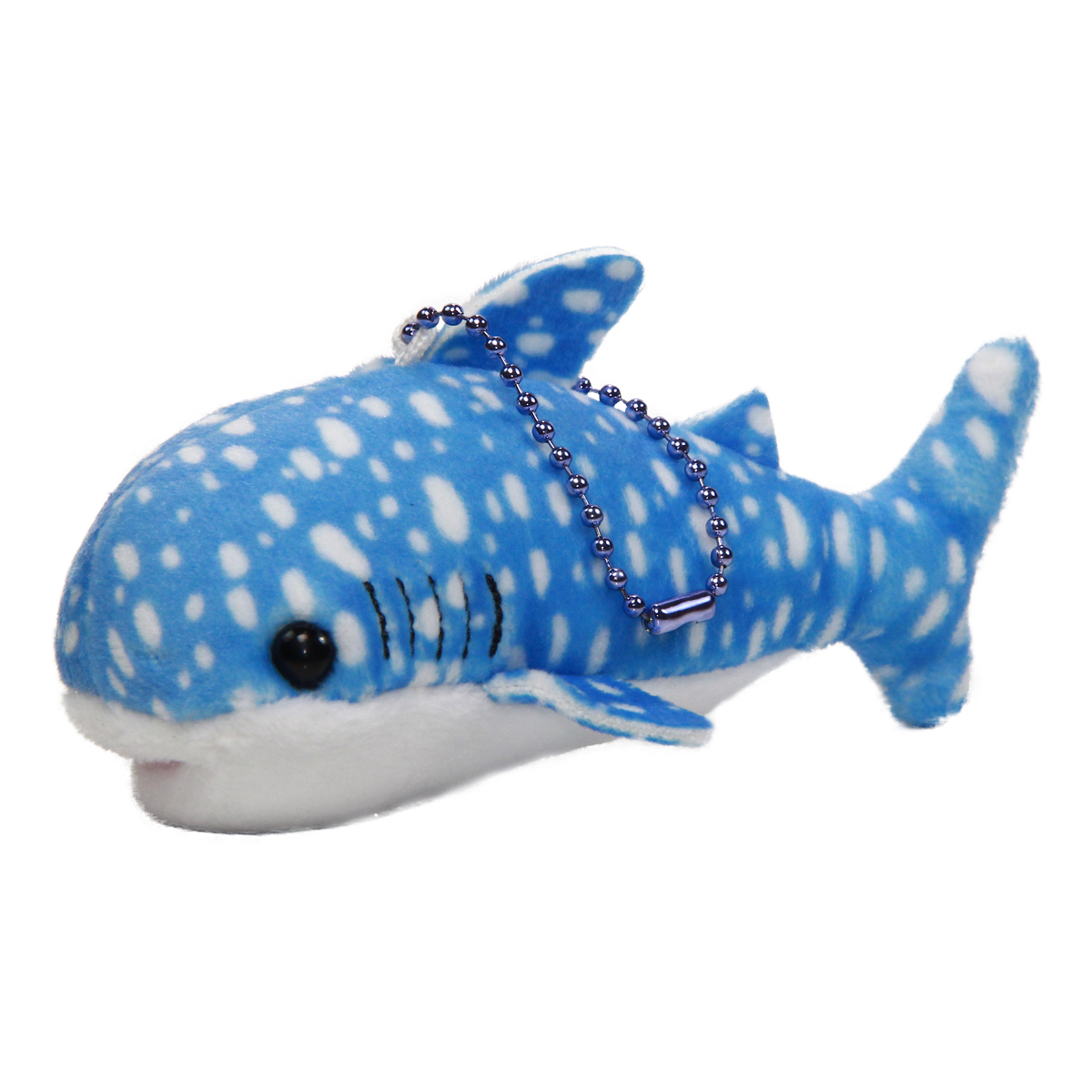 Aquarium Collection Plush Whale Shark Plush Toy Blue White Dot Keychain 4 Inches
