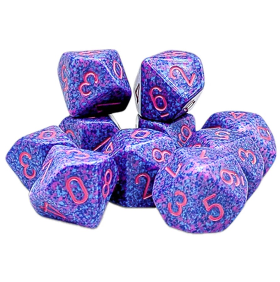 Chessex - Speckled Purple Passion - Set of D10 Dice - CHX 25167