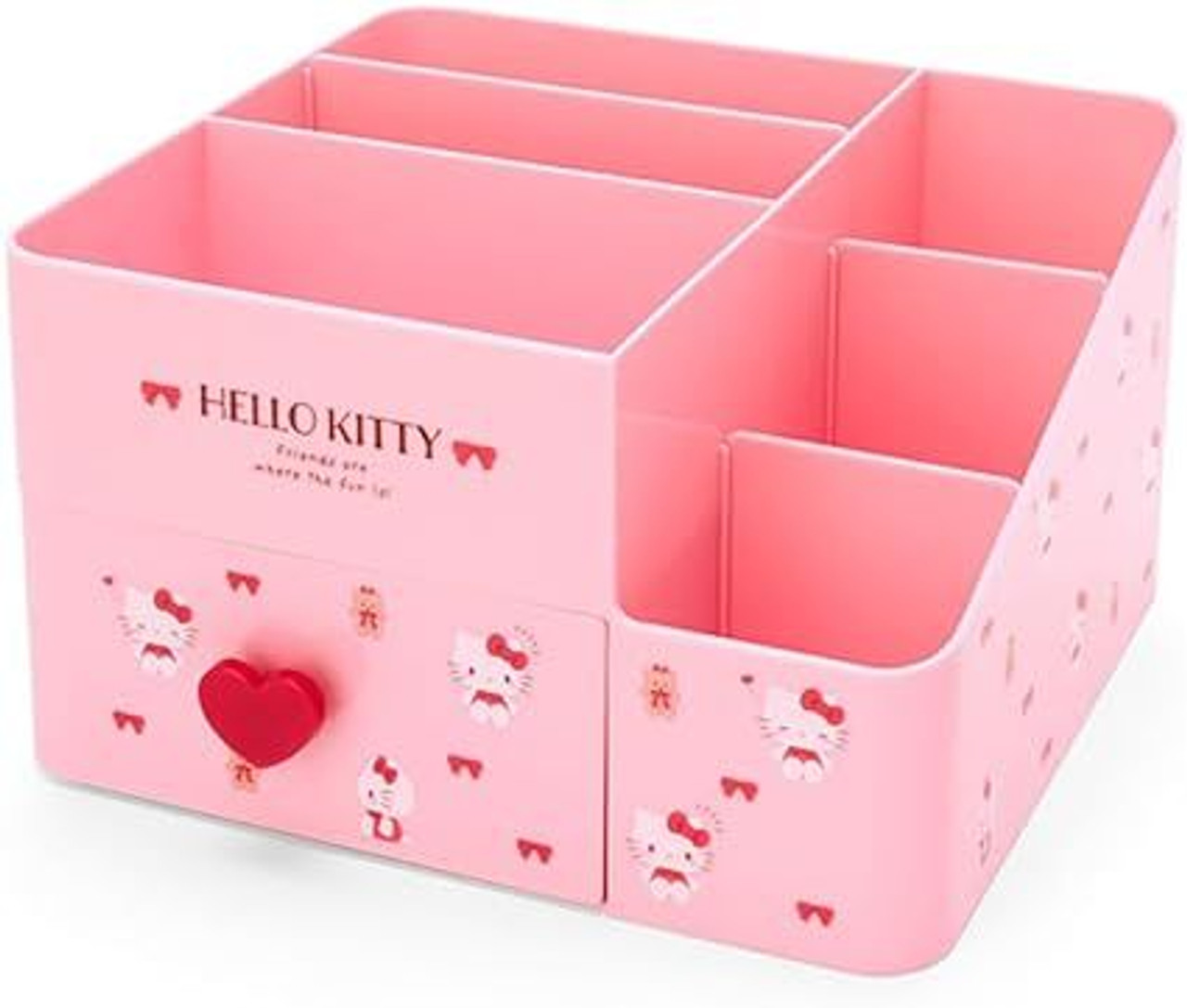 Hello Kitty Cosmetic and Makeup Storage Box Pink Sanrio