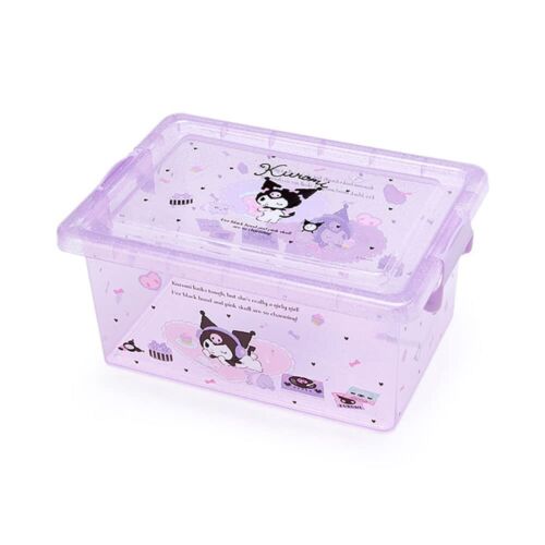 Kuromi Plastic Container, Storage Bin, Organizer, Purple, Sanrio