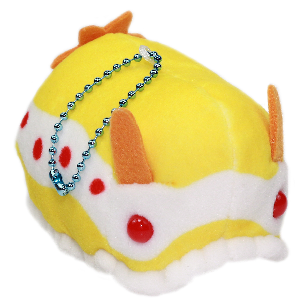 Mochi Puni Sea Cucumber Plush Collection Sea Slug Toy Yellow/White 4 Inches