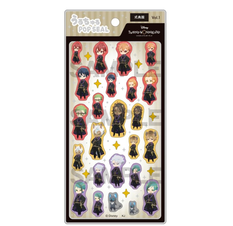 Twisted Wonderland Uruchuru POP SEAL Stickers Ceremonial Outfit Vol. 1.