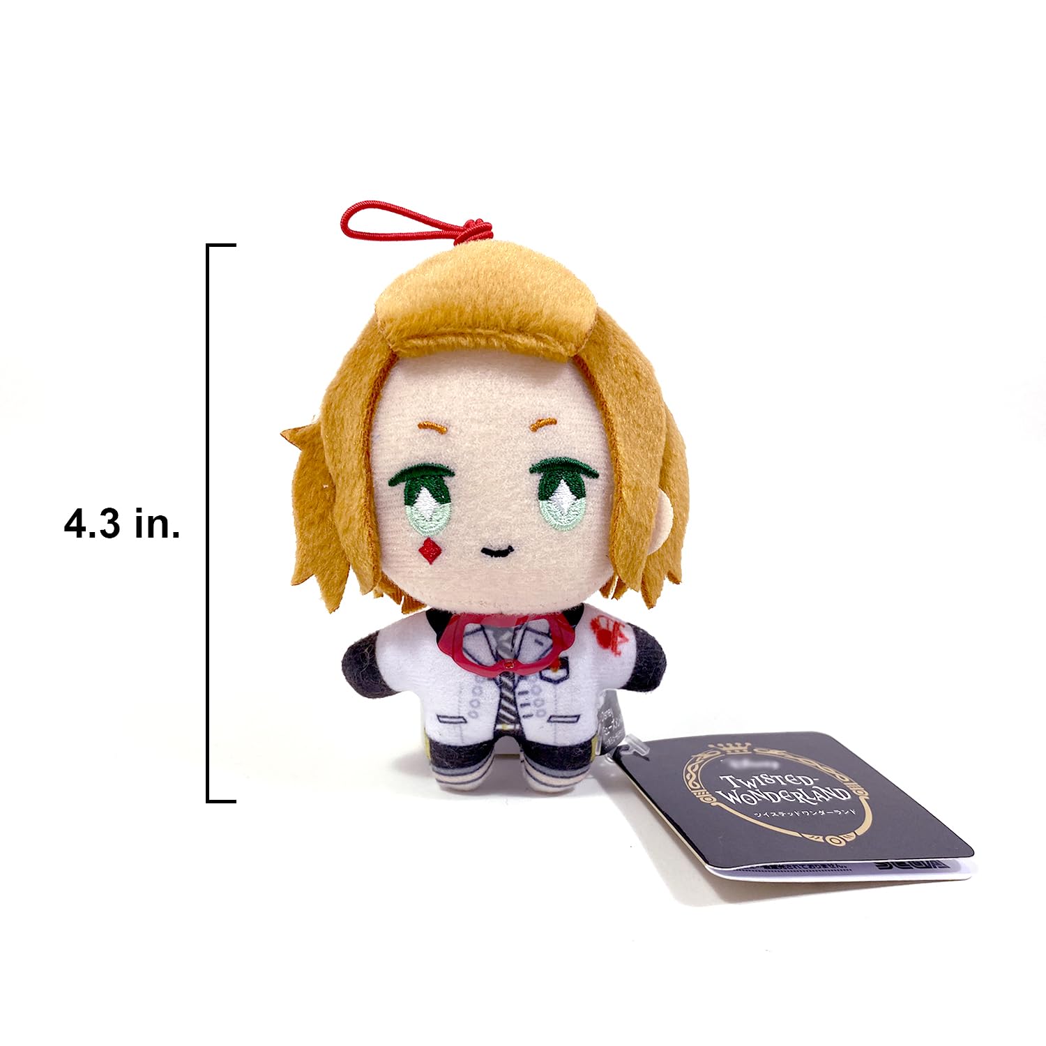 Cater Diamond Plush Doll Strap 3 Inches Twisted Wonderland - Lab Coat