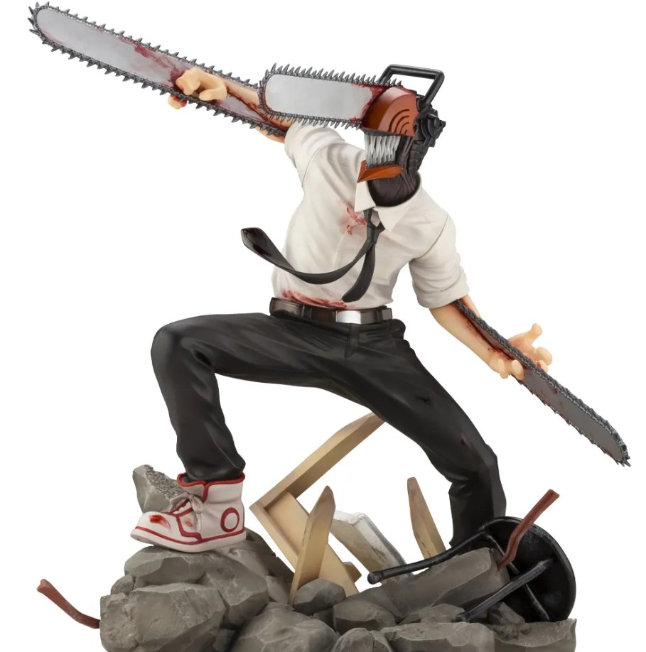 Denji as Chainsaw Man Figure, 1/8 Scale Pre-Painted Statue, Artfx J, Chainsaw Man, Kotobukiya