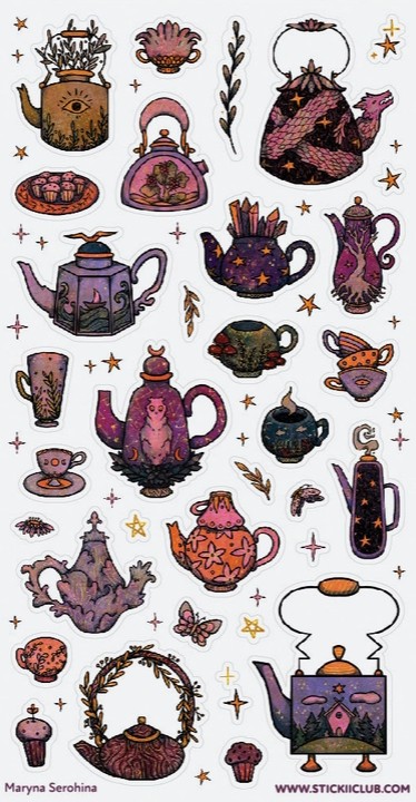 Starbrewed Tea Party Sticker Sheet