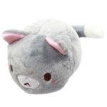 Kawaii Neko Plushie Grey Cat Plush Doll Super Soft Stuffed Animal Standard Size 6