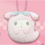 My Melody, Character Ghost Mascot Plush Doll, Keychain Size, 3 Inches, Sanrio