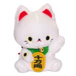 Kawaii Neko Plushie White Cat Plush Doll Super Soft Stuffed Animal Standard Size 5